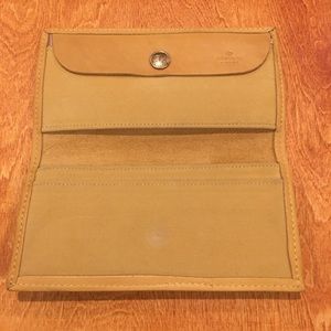 Baronet Cowhide Leather Checkbook Holder